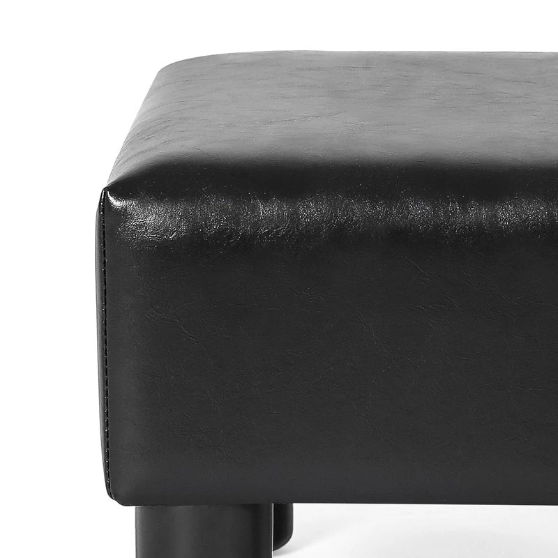 Outlet ⭐ Adeco Footrest Stool Faux Leather Ottoman With Thick Upholstery Brown 🛒 7 Outlet ⭐ Adeco Footrest Stool Faux Leather Ottoman With Thick Upholstery Brown 🛒 - Image 5