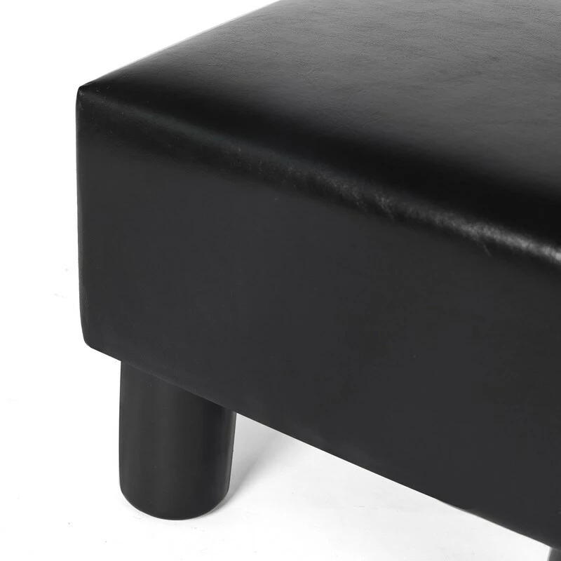 Outlet ⭐ Adeco Footrest Stool Faux Leather Ottoman With Thick Upholstery Brown 🛒 12 Outlet ⭐ Adeco Footrest Stool Faux Leather Ottoman With Thick Upholstery Brown 🛒 - Image 10