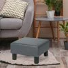 Flash Sale ✨ Adeco Square Footstool Ottoman Modern Fabric Footrest For Living Room 👏 -Adeco Shop Adeco Square Footstool Ottoman Modern Fabric Footrest for Living Room
