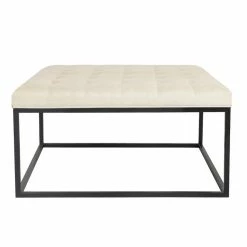 Best Sale 🌟 Adeco Square Ottoman Bench Button Tufted Upholstered Foot Rest Stool 🤩 -Adeco Shop Adeco Square Ottoman Bench Button Tufted Upholstered Foot Rest Stool 2