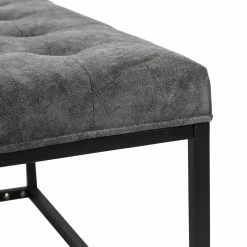 Coupon 🎉 Adeco Square Ottoman Coffee Table Metal Base Velvet Fabric Footstool ⌛ -Adeco Shop Adeco Square Ottoman Coffee Table Metal Base Velvet Fabric Footstool 7