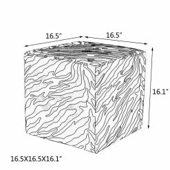 Coupon ⭐ Adeco Square Ottoman Foot Rest Stool Small Fabric Cube Footstool Black/white ✨ 20 Coupon ⭐ Adeco Square Ottoman Foot Rest Stool Small Fabric Cube Footstool Black/white ✨ -Adeco Shop Adeco Square Ottoman Foot Rest Stool Small Fabric Cube Footstool 3