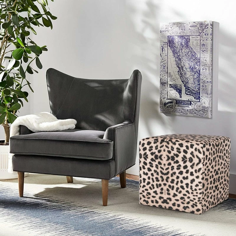 Coupon ⭐ Adeco Square Ottoman Foot Rest Stool Small Fabric Cube Footstool Black/white ✨ 10 Coupon ⭐ Adeco Square Ottoman Foot Rest Stool Small Fabric Cube Footstool Black/white ✨ - Image 8