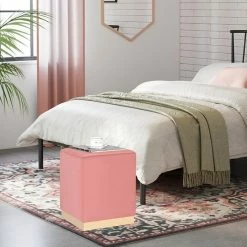 Coupon ๐ Adeco Square Ottoman Footrest Velvet Vanity Stool Gold Trim Footstool Navy ๐งจ 28 Coupon ๐ Adeco Square Ottoman Footrest Velvet Vanity Stool Gold Trim Footstool Navy ๐งจ -Adeco Shop Adeco Square Ottoman Footrest Velvet Vanity Stool Gold Trim Footstool 11