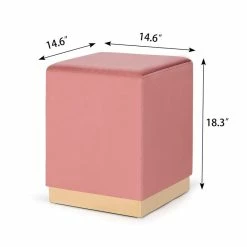 Coupon ๐ Adeco Square Ottoman Footrest Velvet Vanity Stool Gold Trim Footstool Navy ๐งจ 29 Coupon ๐ Adeco Square Ottoman Footrest Velvet Vanity Stool Gold Trim Footstool Navy ๐งจ -Adeco Shop Adeco Square Ottoman Footrest Velvet Vanity Stool Gold Trim Footstool 12