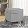 Top 10 🔔 Adeco Square Ottoman With Storage Gray Faux Linen Fabric Footstool 💯 1 Top 10 🔔 Adeco Square Ottoman With Storage Gray Faux Linen Fabric Footstool 💯 -Adeco Shop Adeco Square Ottoman with Storage Gray Faux Linen Fabric Footstool