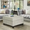 Promo 😍 Adeco Square Storage Ottoman Bench, Button-Tufted Hinged Lid Beige 👍 1 Promo 😍 Adeco Square Storage Ottoman Bench, Button-Tufted Hinged Lid Beige 👍 -Adeco Shop Adeco Square Storage Ottoman Bench2C Button Tufted Hinged Lid