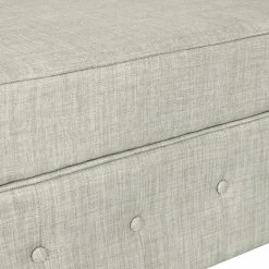 Promo 😍 Adeco Square Storage Ottoman Bench, Button-Tufted Hinged Lid Beige 👍 -Adeco Shop Adeco Square Storage Ottoman Bench2C Button Tufted Hinged Lid 6