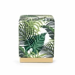 Brand new 🎉 Adeco Square Velvet Ottoman Upholstered Stool Vanity Gold Plating Base Palm ⭐ -Adeco Shop Adeco Square Velvet Ottoman Upholstered Stool Vanity Gold Plating Base 5