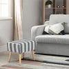 Brand new ✔️ Adeco Stool Seat-Modern Simple Nordic Stripes-17 Inches Height Ottoman Footrest, Blue Stripes 💯 -Adeco Shop Adeco Stool Seat Modern Simple Nordic Stripes 17 Inches Height Ottoman Footrest2C Blue Stripes