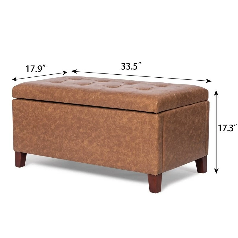 Best reviews of ๐ฅ Adeco Storage Bench Faux Leather Rectangular Upholstered Ottomans Dark Brown ๐ 6 Best reviews of ๐ฅ Adeco Storage Bench Faux Leather Rectangular Upholstered Ottomans Dark Brown ๐ - Image 4