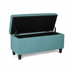 Best Pirce ❤️ Adeco Storage Ottoman Bed Bench Fabric Tufted Upholstered Foot Stool Teal ⭐ 28 Best Pirce ❤️ Adeco Storage Ottoman Bed Bench Fabric Tufted Upholstered Foot Stool Teal ⭐ -Adeco Shop Adeco Storage Ottoman Bed Bench Fabric Tufted Upholstered Foot Stool 11