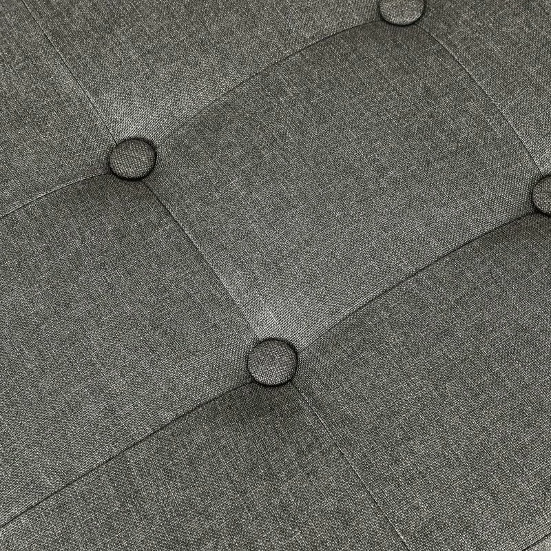 Best Pirce ❤️ Adeco Storage Ottoman Bed Bench Fabric Tufted Upholstered Foot Stool Teal ⭐ 9 Best Pirce ❤️ Adeco Storage Ottoman Bed Bench Fabric Tufted Upholstered Foot Stool Teal ⭐ - Image 7