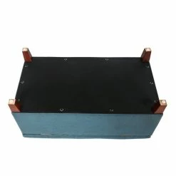 Buy 🔔 Adeco Storage Ottoman Bench Rectangular PU Leather Assembly Required Blue ✨ -Adeco Shop Adeco Storage Ottoman Bench Rectangular PU Leather Assembly Required 7
