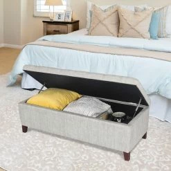 Brand new ⭐ Adeco Storage Ottoman Bench Rectangular Upholstered / Need To Assemble 👏 8 Brand new ⭐ Adeco Storage Ottoman Bench Rectangular Upholstered / Need To Assemble 👏 -Adeco Shop Adeco Storage Ottoman Bench Rectangular Upholstered Need to Assemble 2
