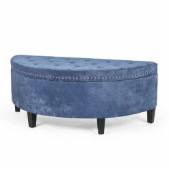 Promo 🔥 Adeco Storage Ottoman Bench Tufted Half Moon Bench (Steelblue) ✔️ 12 Promo 🔥 Adeco Storage Ottoman Bench Tufted Half Moon Bench (Steelblue) ✔️ -Adeco Shop Adeco Storage Ottoman Bench Tufted Half Moon Bench 28Steelblue29 2