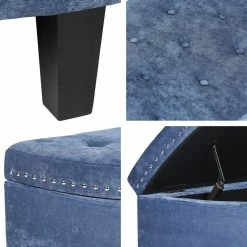 Promo 🔥 Adeco Storage Ottoman Bench Tufted Half Moon Bench (Steelblue) ✔️ 16 Promo 🔥 Adeco Storage Ottoman Bench Tufted Half Moon Bench (Steelblue) ✔️ -Adeco Shop Adeco Storage Ottoman Bench Tufted Half Moon Bench 28Steelblue29 6