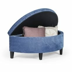 Promo 🔥 Adeco Storage Ottoman Bench Tufted Half Moon Bench (Steelblue) ✔️ 17 Promo 🔥 Adeco Storage Ottoman Bench Tufted Half Moon Bench (Steelblue) ✔️ -Adeco Shop Adeco Storage Ottoman Bench Tufted Half Moon Bench 28Steelblue29 7