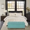 Best Sale 👍 Adeco Storage Ottoman Fabric Bench For Living Room/Bedroom Light Teal 🔥 1 Best Sale 👍 Adeco Storage Ottoman Fabric Bench For Living Room/Bedroom Light Teal 🔥 -Adeco Shop Adeco Storage Ottoman Fabric Bench for Living Room Bedroom Light Teal