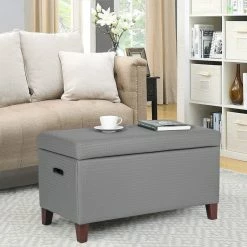 Promo 🛒 Adeco Storage Ottoman Faux Leather Weaving Footrest Stool Long Bench Brown 🤩 26 Promo 🛒 Adeco Storage Ottoman Faux Leather Weaving Footrest Stool Long Bench Brown 🤩 -Adeco Shop Adeco Storage Ottoman Faux Leather Weaving Footrest Stool Long Bench 9
