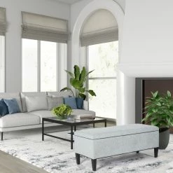 New 👍 Adeco Storage Ottoman Linen Rectangular Entryway End Of Bed Bench DIY Assemble Beige ✔️ -Adeco Shop Adeco Storage Ottoman Linen Rectangular Entryway End of Bed Bench DIY Assemble 12