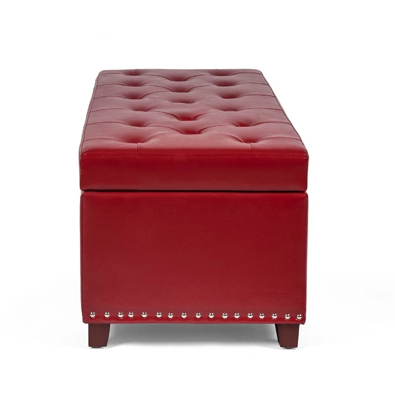 Outlet โญ Adeco Storage Ottoman PU Leather Tufted Bench Home Foot Rest ๐ 7 Outlet โญ Adeco Storage Ottoman PU Leather Tufted Bench Home Foot Rest ๐ - Image 5