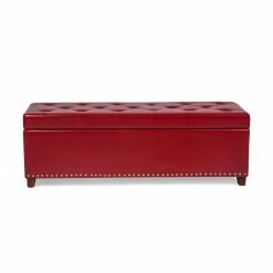 Outlet โญ Adeco Storage Ottoman PU Leather Tufted Bench Home Foot Rest ๐ 19 Outlet โญ Adeco Storage Ottoman PU Leather Tufted Bench Home Foot Rest ๐ -Adeco Shop Adeco Storage Ottoman PU Leather Tufted Bench Home Foot Rest 7C Red 5