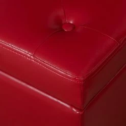 Outlet โญ Adeco Storage Ottoman PU Leather Tufted Bench Home Foot Rest ๐ 22 Outlet โญ Adeco Storage Ottoman PU Leather Tufted Bench Home Foot Rest ๐ -Adeco Shop Adeco Storage Ottoman PU Leather Tufted Bench Home Foot Rest 7C Red 8
