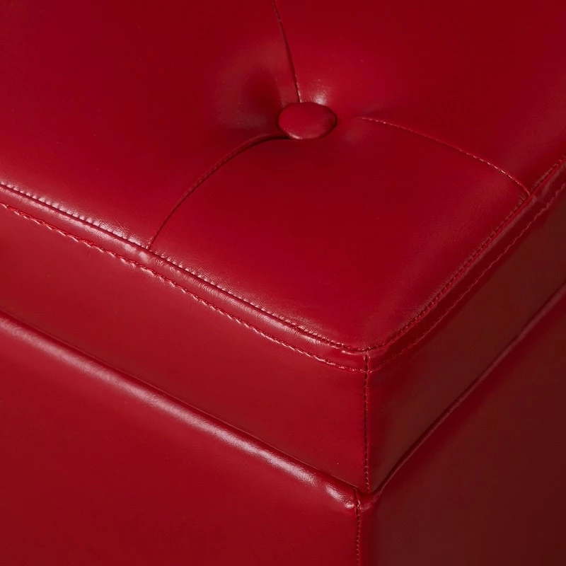 Outlet โญ Adeco Storage Ottoman PU Leather Tufted Bench Home Foot Rest ๐ 11 Outlet โญ Adeco Storage Ottoman PU Leather Tufted Bench Home Foot Rest ๐ - Image 9
