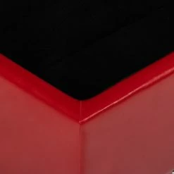 Outlet โญ Adeco Storage Ottoman PU Leather Tufted Bench Home Foot Rest ๐ 23 Outlet โญ Adeco Storage Ottoman PU Leather Tufted Bench Home Foot Rest ๐ -Adeco Shop Adeco Storage Ottoman PU Leather Tufted Bench Home Foot Rest 7C Red 9