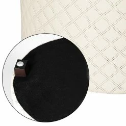 Budget 🛒 Adeco Storage Ottoman Seat Stool Side Faux Leather End Table Wood Lid Grey 🤩 -Adeco Shop Adeco Storage Ottoman Seat Stool Side Faux Leather End Table Wood Lid 5