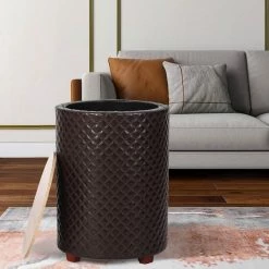 Budget 🛒 Adeco Storage Ottoman Seat Stool Side Faux Leather End Table Wood Lid Grey 🤩 -Adeco Shop Adeco Storage Ottoman Seat Stool Side Faux Leather End Table Wood Lid 9