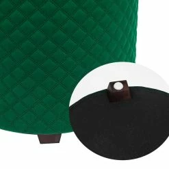New 🌟 Adeco Storage Ottoman Seat Stool Velvet End Side Table Accent Wood Lid Green 🔔 -Adeco Shop Adeco Storage Ottoman Seat Stool Velvet End Side Table Accent Wood Lid 6
