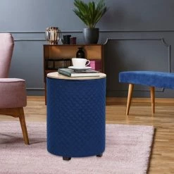 New 🌟 Adeco Storage Ottoman Seat Stool Velvet End Side Table Accent Wood Lid Green 🔔 -Adeco Shop Adeco Storage Ottoman Seat Stool Velvet End Side Table Accent Wood Lid 8