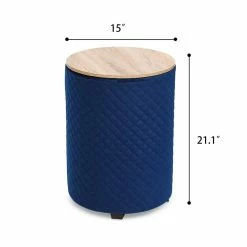 New 🌟 Adeco Storage Ottoman Seat Stool Velvet End Side Table Accent Wood Lid Green 🔔 -Adeco Shop Adeco Storage Ottoman Seat Stool Velvet End Side Table Accent Wood Lid 9