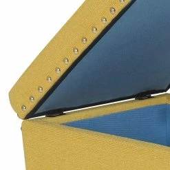 Top 10 ⭐ Adeco Storage Ottoman Square Footrest Stool Black 🔔 -Adeco Shop Adeco Storage Ottoman Square Footrest Stool Small Fabric Footstool 14