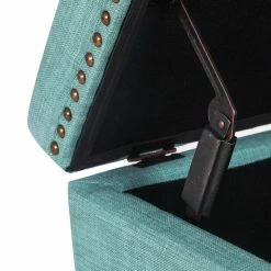 Top 10 ⭐ Adeco Storage Ottoman Square Footrest Stool Black 🔔 -Adeco Shop Adeco Storage Ottoman Square Footrest Stool Small Fabric Footstool 7