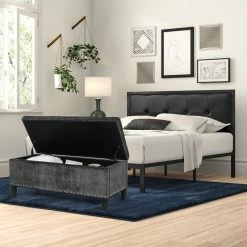 Outlet 💯 Adeco Storage Ottoman Tufted Fabric Bench DIY Assembly Required Dark Grey ❤️ 28 Outlet 💯 Adeco Storage Ottoman Tufted Fabric Bench DIY Assembly Required Dark Grey ❤️ -Adeco Shop Adeco Storage Ottoman Tufted Fabric Bench DIY Assembly Required 11