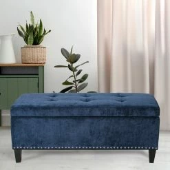Outlet 💯 Adeco Storage Ottoman Tufted Fabric Bench DIY Assembly Required Dark Grey ❤️ 19 Outlet 💯 Adeco Storage Ottoman Tufted Fabric Bench DIY Assembly Required Dark Grey ❤️ -Adeco Shop Adeco Storage Ottoman Tufted Fabric Bench DIY Assembly Required 2