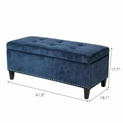 Outlet 💯 Adeco Storage Ottoman Tufted Fabric Bench DIY Assembly Required Dark Grey ❤️ 20 Outlet 💯 Adeco Storage Ottoman Tufted Fabric Bench DIY Assembly Required Dark Grey ❤️ -Adeco Shop Adeco Storage Ottoman Tufted Fabric Bench DIY Assembly Required 3