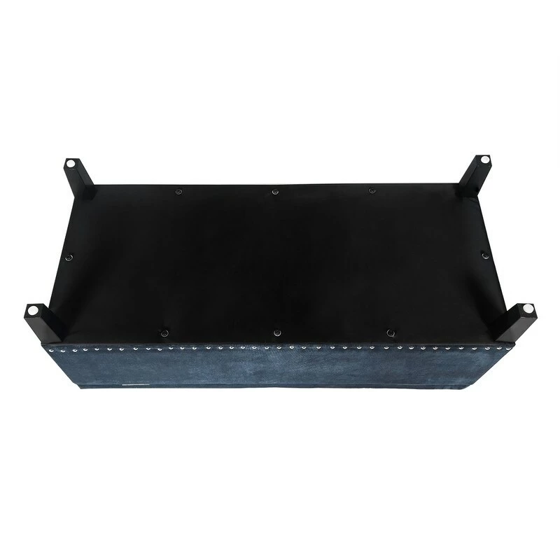 Outlet 💯 Adeco Storage Ottoman Tufted Fabric Bench DIY Assembly Required Dark Grey ❤️ 8 Outlet 💯 Adeco Storage Ottoman Tufted Fabric Bench DIY Assembly Required Dark Grey ❤️ - Image 6