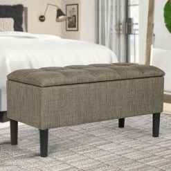 Top 10 ๐คฉ Adeco Storage Ottoman Upholstered Modern End Of Bed Bench Living Room Beige ๐คฉ