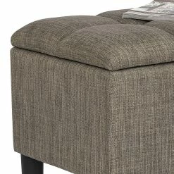 Top 10 🤩 Adeco Storage Ottoman Upholstered Modern End Of Bed Bench Living Room Beige 🤩 -Adeco Shop Adeco Storage Ottoman Upholstered Modern End of Bed Bench Living Room 5