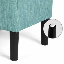 Best reviews of 🌟 Adeco Storage Ottoman Upholstered Modern End Of Living Room Bed Bench Blue 💯 -Adeco Shop Adeco Storage Ottoman Upholstered Modern End of Living Room Bed Bench 6