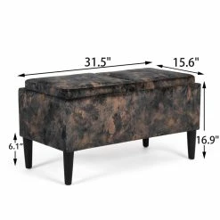 Outlet ๐ฅฐ Adeco Storage Ottoman With Tray Lid Upholstered Fabric Bench Rectangle Brown ๐ 29 Outlet ๐ฅฐ Adeco Storage Ottoman With Tray Lid Upholstered Fabric Bench Rectangle Brown ๐ -Adeco Shop Adeco Storage Ottoman with Tray Lid Upholstered Fabric Bench Rectangle 12