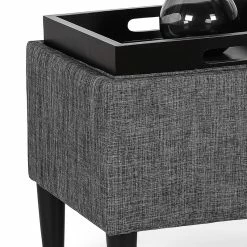 Outlet ๐ฅฐ Adeco Storage Ottoman With Tray Lid Upholstered Fabric Bench Rectangle Brown ๐ 25 Outlet ๐ฅฐ Adeco Storage Ottoman With Tray Lid Upholstered Fabric Bench Rectangle Brown ๐ -Adeco Shop Adeco Storage Ottoman with Tray Lid Upholstered Fabric Bench Rectangle 8