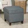 Buy 👍 Adeco Toy Chest And Footrest Square Seat Storage Bench Ottoman Gray ✔️ -Adeco Shop Adeco Toy Chest and Footrest Square Seat Storage Bench Ottoman Gray