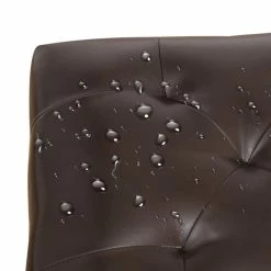 Cheap 🛒 Adeco Tufted Bottom Bonded Leahter Brown Rectangle Storage Ottoman 🛒 -Adeco Shop Adeco Tufted Bottom Bonded Leahter Brown Rectangle Storage Ottoman 9