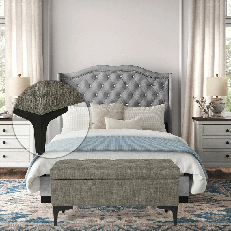 Best reviews of ๐ Adeco Tufted Ottoman With Storage Upholstered Bench Metal Leg Light Grey ๐คฉ 14 Best reviews of ๐ Adeco Tufted Ottoman With Storage Upholstered Bench Metal Leg Light Grey ๐คฉ - Image 12