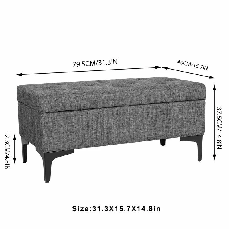 Best reviews of ๐ Adeco Tufted Ottoman With Storage Upholstered Bench Metal Leg Light Grey ๐คฉ 7 Best reviews of ๐ Adeco Tufted Ottoman With Storage Upholstered Bench Metal Leg Light Grey ๐คฉ - Image 5